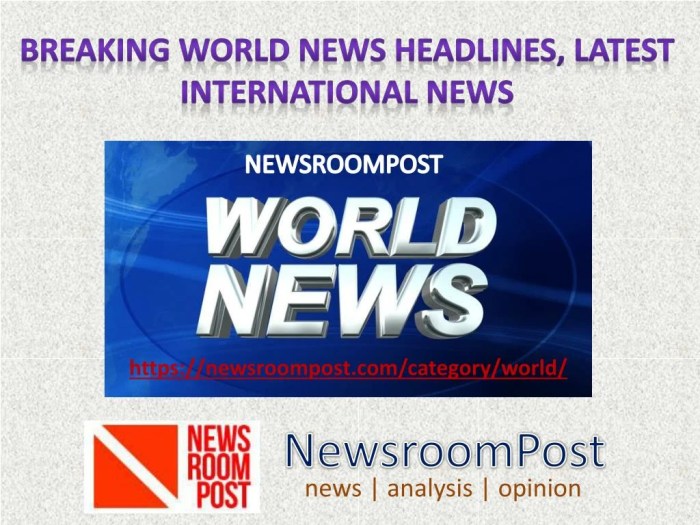 World news headlines