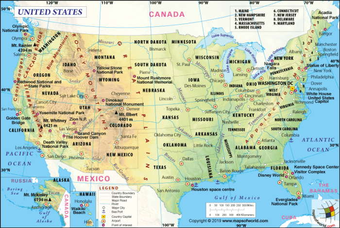 USA Maps - States, Cities, and Geography USA Maps - States, Cities, and Geography